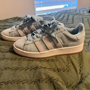 Adidas Campus Pastel Blue Sneakers with Cream Stripes